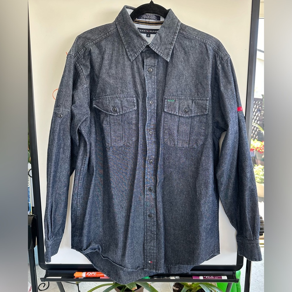 Tommy Hilfiger Long Sleeve Denim Shirt Men’s Medium